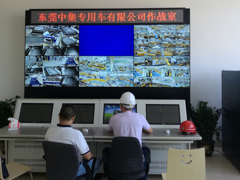 監控畫面調試上墻